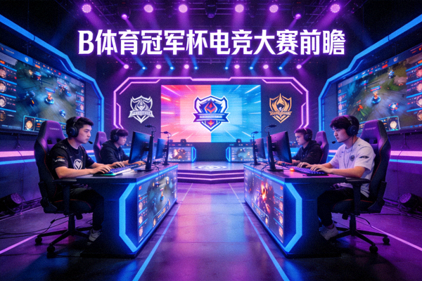 B体育冠军杯电竞大赛前瞻 - 两支职业电竞战队在舞台上对决的场景