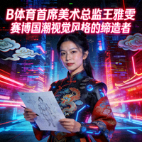 B体育首席美术总监王雅雯 - 赛博国潮视觉风格的缔造者