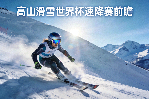 高山滑雪世界杯速降赛前瞻 - 运动员在雪道上高速滑行的精彩瞬间