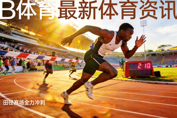 B体育最新体育资讯配图 - 运动员在田径赛场上全力冲刺的瞬间