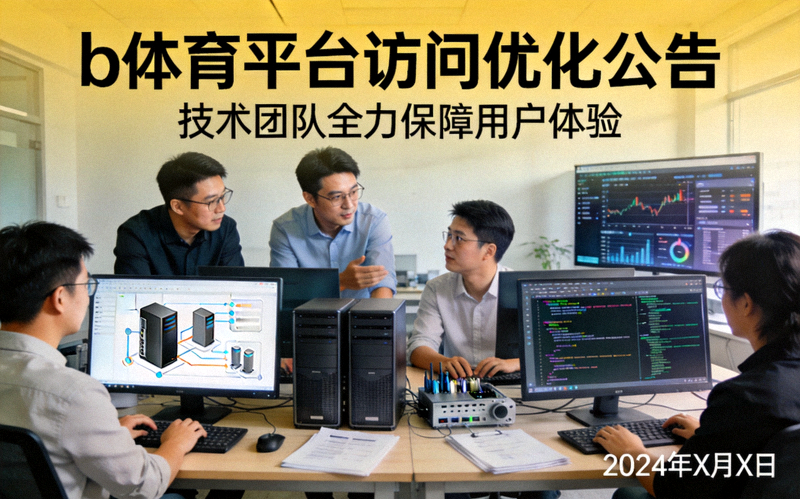 b体育平台访问优化公告新闻配图，展示技术团队协同工作的场景