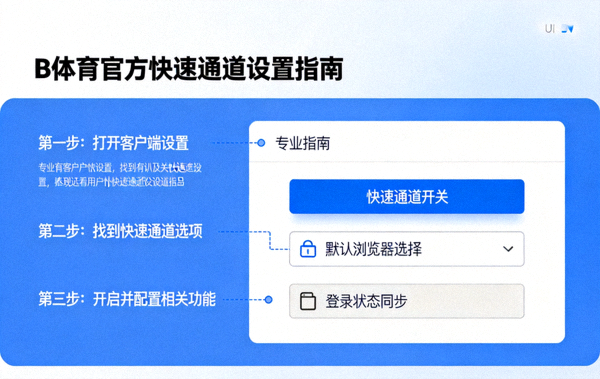 B体育官方快速通道使用指南配图 - 客户端设置界面示意