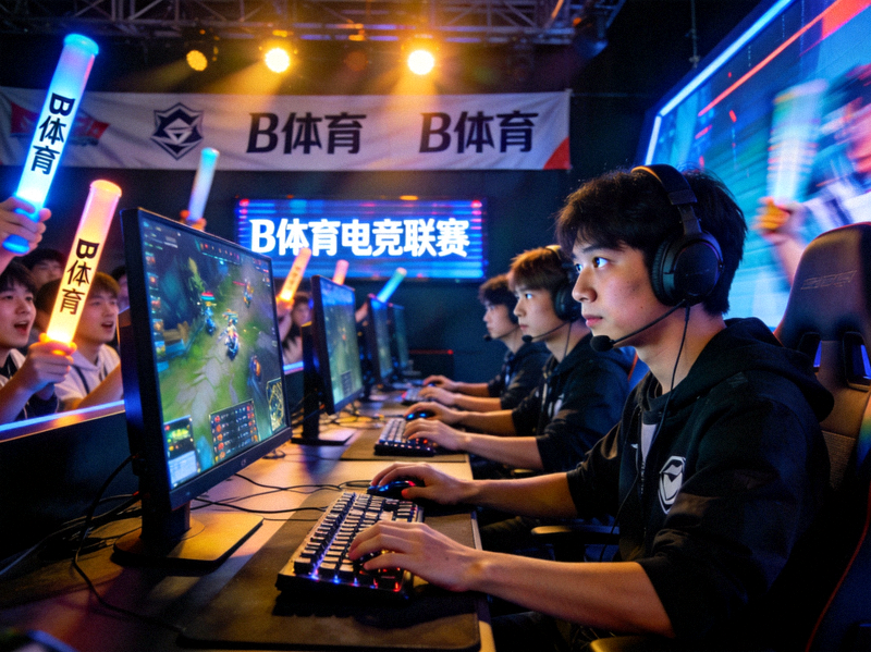 B体育电子竞技对局现场 - 选手在电脑前进行紧张激烈的体育竞技比赛