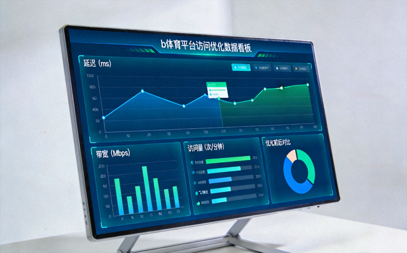b体育平台访问优化数据看板 - 屏幕上展示的网络性能监测图表