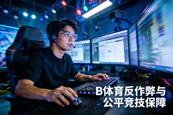 电子竞技选手专注操作电脑的画面，体现B体育反作弊与公平竞技保障